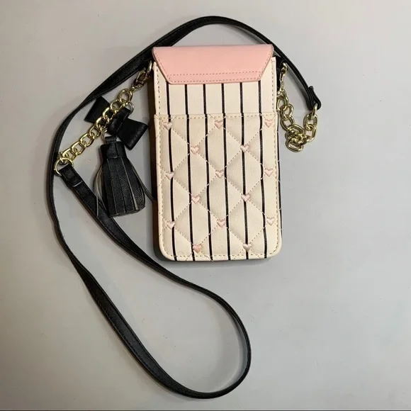 Betsey Johnson crossbody quilted stripes w… - Picture 4 of 9